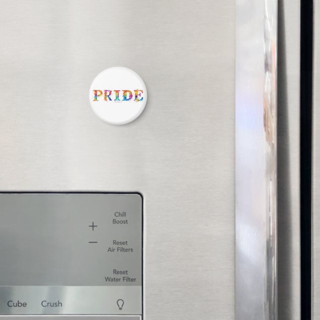 SlipperyJoe's farbenfrohe kreative Pride-themed Te Magnet (In Situ (Kühlschrank))