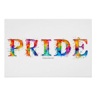 SlipperyJoe's farbenfrohe kreative Pride-themed Te Poster