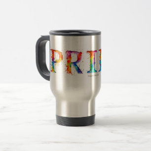 SlipperyJoe's farbenfrohe kreative Pride-themed Te Reisebecher