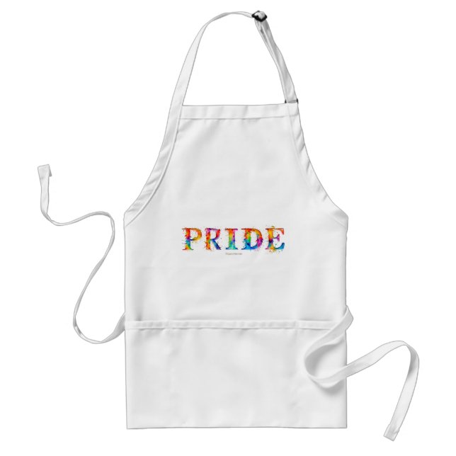 SlipperyJoe's farbenfrohe kreative Pride-themed Te Schürze (Vorne)
