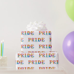 SlipperyJoes farbenfroher kreativer Pride-themed T Geschenkpapier