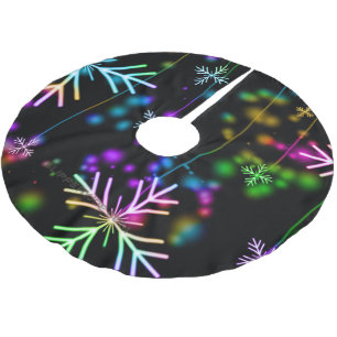 SlipperyJoe's festliche lebendige Weihnachtsatmosp Polyester Weihnachtsbaumdecke