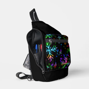 SlipperyJoe's festliche lebhafte Weihnachtsatmosph Crossbody Bag
