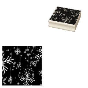 SlipperyJoe's festliche lebhafte Weihnachtsatmosph Gummistempel