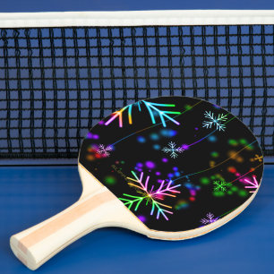 SlipperyJoe's festliche lebhafte Weihnachtsatmosph Tischtennis Schläger
