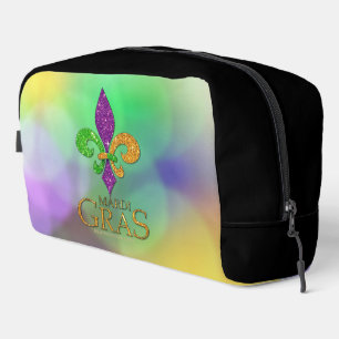SlipperyJoe's festliches Mardi Gras themed lila gr Waschbeutel