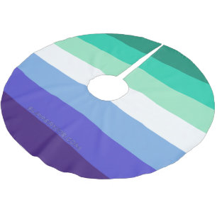 SlipperyJoe's Flag für Gay Men, die alle einschlie Polyester Weihnachtsbaumdecke