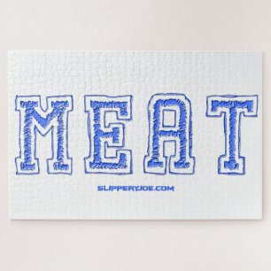 SlipperyJoe's Fleischwortkollegium Stil Blue Arti Puzzle