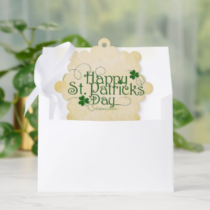 SlipperyJoe's Frohen St. Patrick's Day Iris Ornament Karte