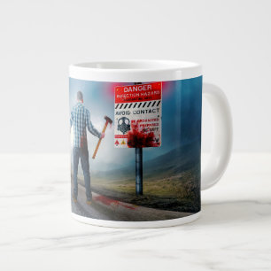 SlipperyJoe's frohes Halloween leuchtende Augen Zo Jumbo-Tasse