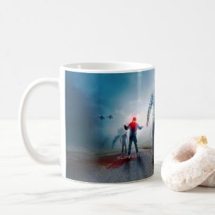 SlipperyJoe's frohes Halloween leuchtende Augen Zo Kaffeetasse