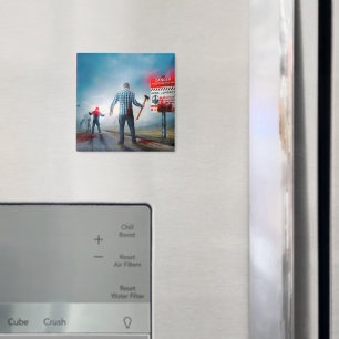 SlipperyJoe's fröhliche Halloween-Zombies Magnet