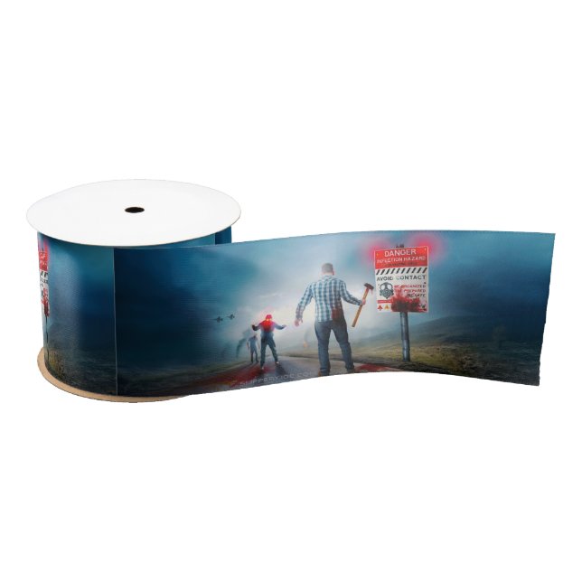 SlipperyJoe's fröhliche Halloween-Zombies Satinband (Spule)