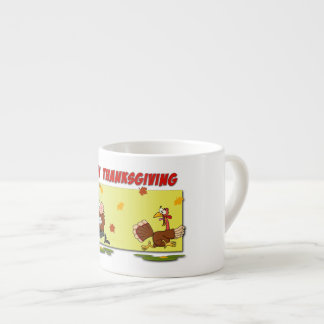 SlipperyJoe's fröhliche, spielerische Thanksgiving Espressotasse