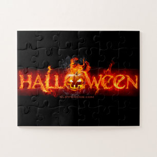 SlipperyJoe's fröhliches Halloween Kürbis LGBTQIA  Puzzle