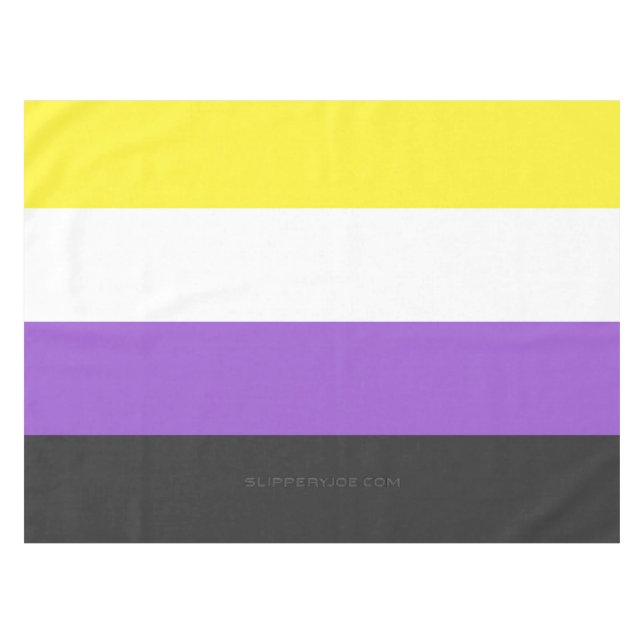 SlipperyJoe's Gay-Geschenke aus dem nichtbinären P Tischdecke (Vorderseite (Horizontal))