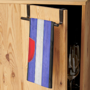 SlipperyJoe's Gay Leather Pride Fahne schwarze Kön Geschirrtuch