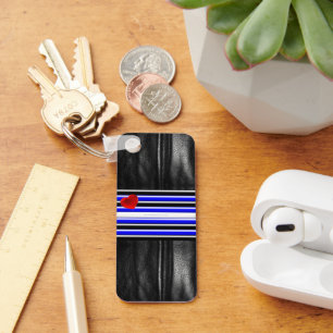 SlipperyJoe's Gay Leather Pride Fahne schwarze Kön Schlüsselanhänger