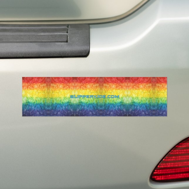 SlipperyJoe's Gay Pride Fahne Regenbogenfarben Kra Autoaufkleber (Auf Auto)