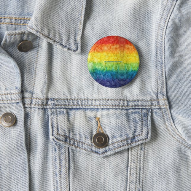 SlipperyJoe's Gay Pride Fahne Regenbogenfarben Kra Button (Beispiel)