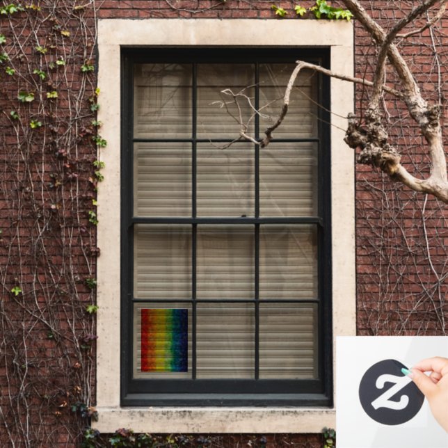 SlipperyJoe's Gay Pride Fahne Regenbogenfarben Kra Fensteraufkleber (Fenster Zuhause)