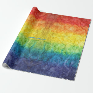 SlipperyJoe's Gay Pride Fahne Regenbogenfarben Kra Geschenkpapier