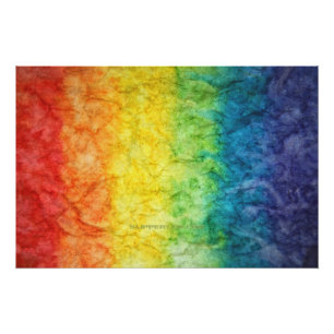 SlipperyJoe's Gay Pride Fahne Regenbogenfarben Kra Poster