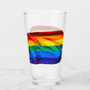 SlipperyJoe's Gay Pride-Fahne schwänzen Stolzfarbe Glas