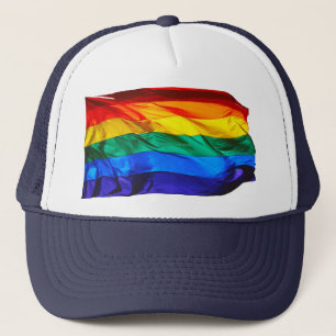 SlipperyJoe's Gay Pride-Fahne schwänzen Stolzfarbe Truckerkappe