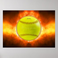 SlipperyJoe's gelber Softball-Feuerball Flammen ra
