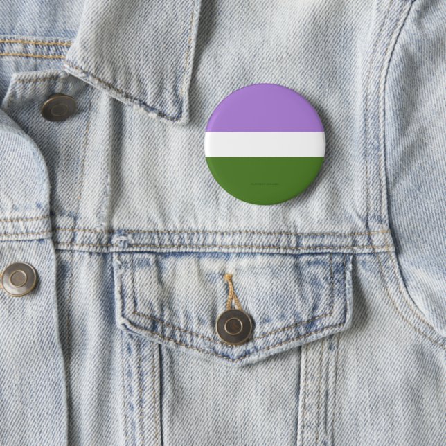 SlipperyJoe's Genderqueer Pride Fahnen Farben non- Button (Beispiel)