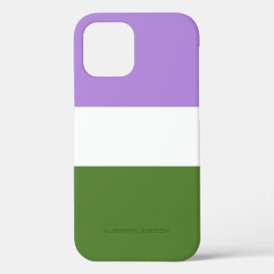 SlipperyJoe's genderqueere Pride-Flagge Lavendelbl Case-Mate iPhone Hülle