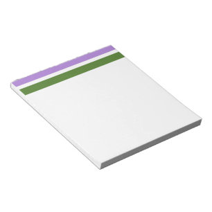 SlipperyJoe's genderqueere Pride-Flagge Lavendelbl Notizblock