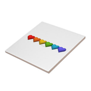 SlipperyJoe's glänzende 3D-Herzformen-Glyphen erze Fliese