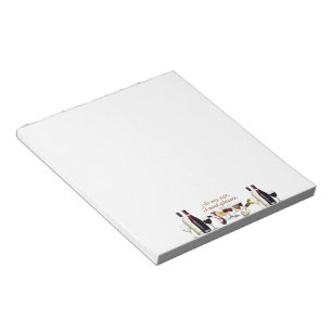 SlipperyJoe's Glasses fermentierte Trauben Weinpou Notizblock