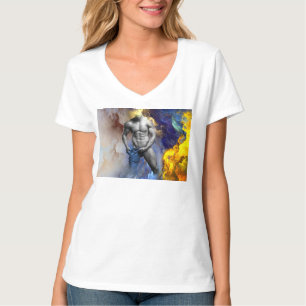 SlipperyJoe's Graustufen-Männerkörperphysik schrei T-Shirt