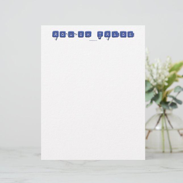 SlipperyJoe's grobe 3-D blaue Eisblöcke mit Briefbogen (Stehend Vorderseite)