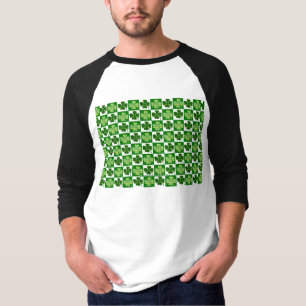 SlipperyJoe's grüne vierblättrige Klee Saint Patri T-Shirt