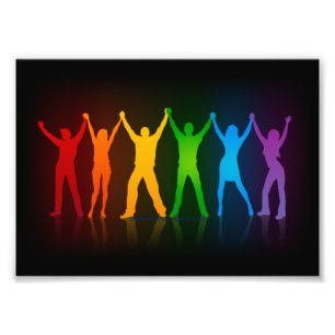 SlipperyJoe's Gruppenmitglieder, die Hände bilden Fotodruck