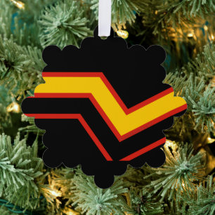 SlipperyJoe's Gummi-Stolzflagge Pfeile Chevron st Ornament Karte