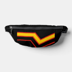 SlipperyJoe's Gummi-Stolzflagge Pfeile Chevron sti Bauchtasche