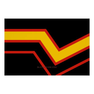 SlipperyJoe's Gummi-Stolzflagge Pfeile Chevron sti Poster