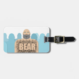 SlipperyJoe's haariger Körper Bär Körper Mann unsh Gepäckanhänger