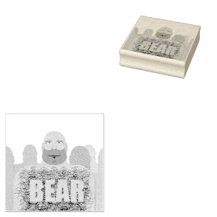 SlipperyJoe's haariger Körper Bär Körper Mann unsh Gummistempel