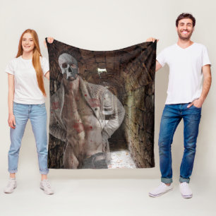 SlipperyJoe's Halloween durchsichtiger Geist-ähnli Fleecedecke