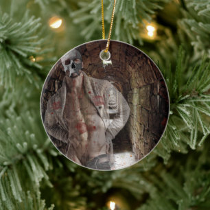 SlipperyJoe's Halloween durchsichtiger Geist-ähnli Keramik Ornament