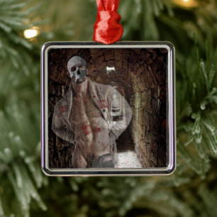 SlipperyJoe's Halloween durchsichtiger Geist-ähnli Ornament Aus Metall