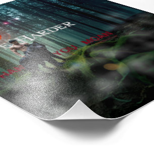 SlipperyJoe's Halloween hemdloser muskulöser Mann Fotodruck