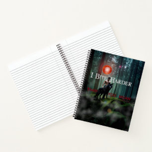 SlipperyJoe's Halloween-Hemdloser muskulöser Mann Notizbuch