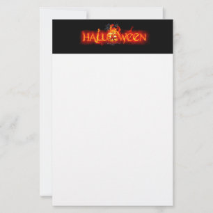 SlipperyJoe's Halloween massive feuersprühende Sch Briefpapier